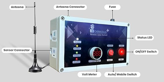 Chowkidaar+ Remote Auto-Switch, No SIM No Recharge Required