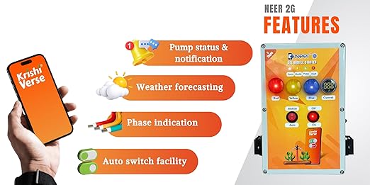 NEER 2G DOL Mobile Starter, For 1- 7 HP, 3 Phase Pumps