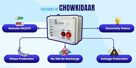 Chowkidaar Remote Auto-Switch, No SIM No Recharge Required