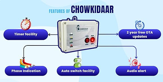 Chowkidaar Remote Auto-Switch, No SIM No Recharge Required