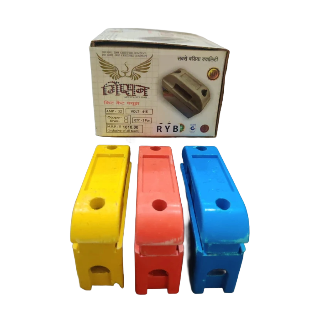 Gippson Kitkat Fuse 32 Ampere, Pure Copper (Pack of 3)