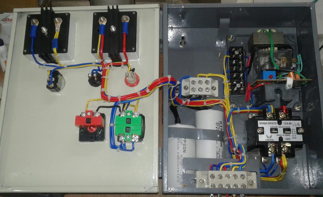 Gippson GCH-02-AS-2PH Two Phase Analogue Square Pump Control Panel with 2 Pole Contactor & Auto Switch