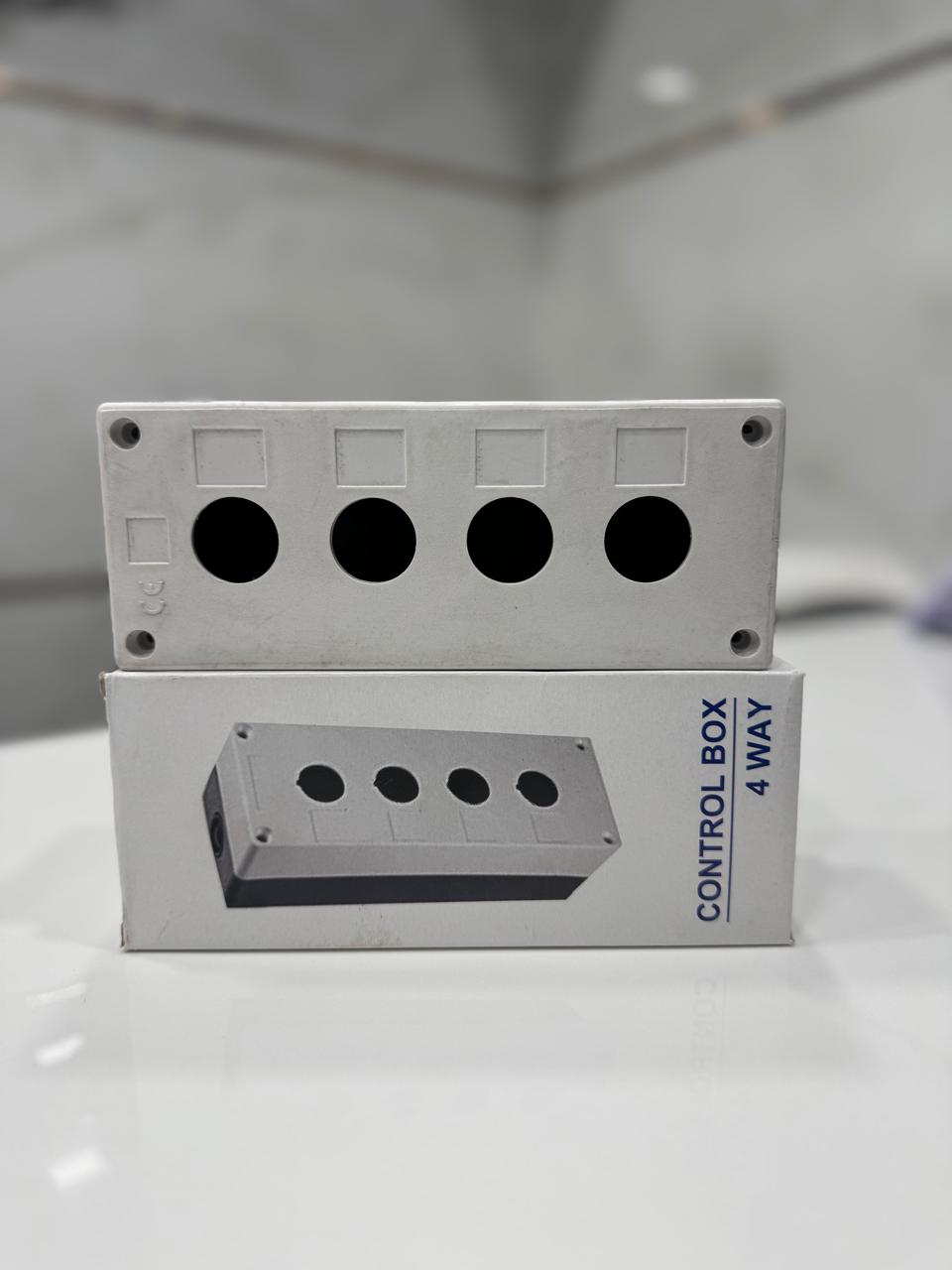 Gippson PVC ABS Empty Box For 22mm Round Meters & Indicators | 1 Way, 2 Way, 3 Way & 4 Way Push Button Enclosure | Electrical Control Station Box