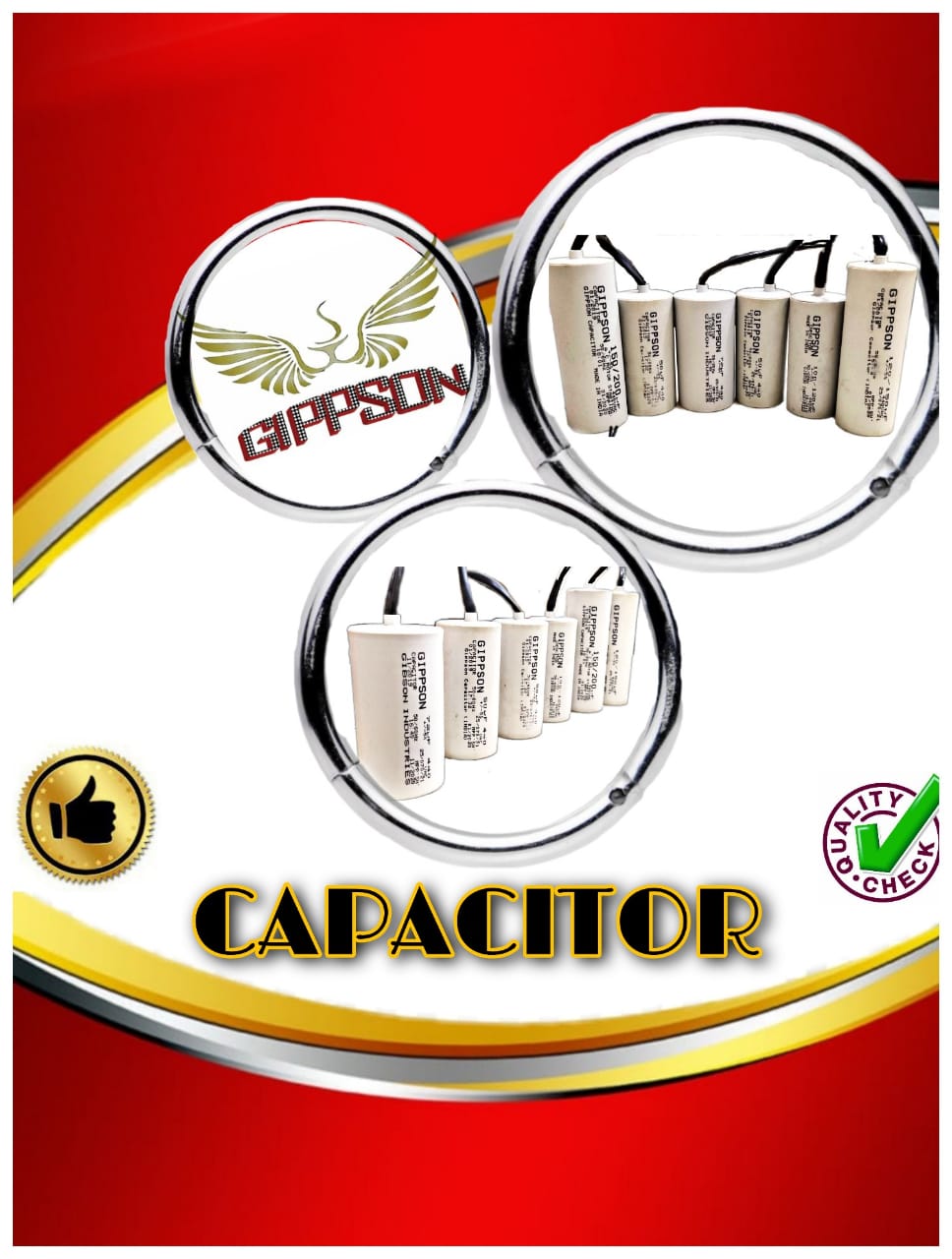 Gippson Single-Phase Capacitors / Condenser