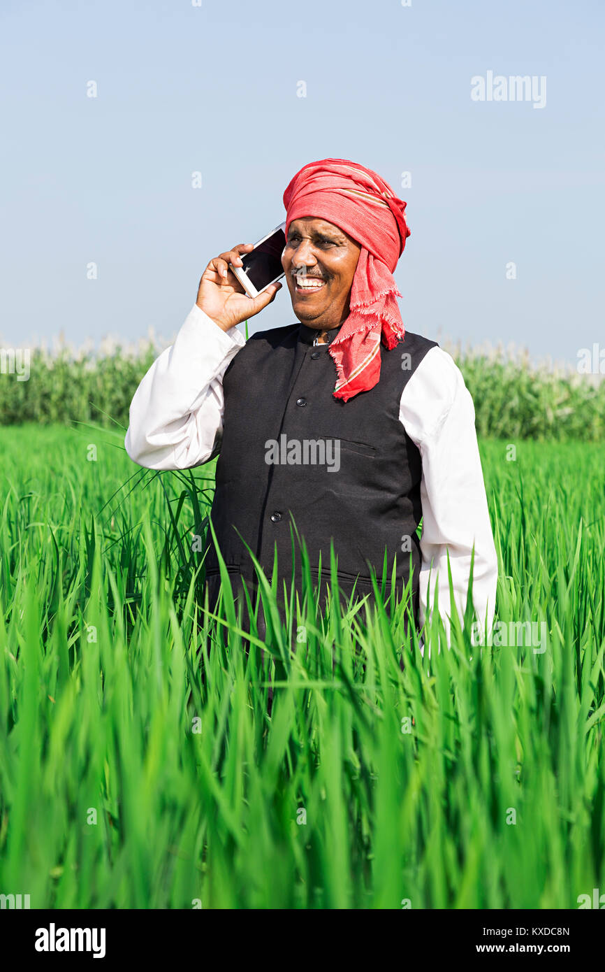 happy farmer with phone laughing instagram reel