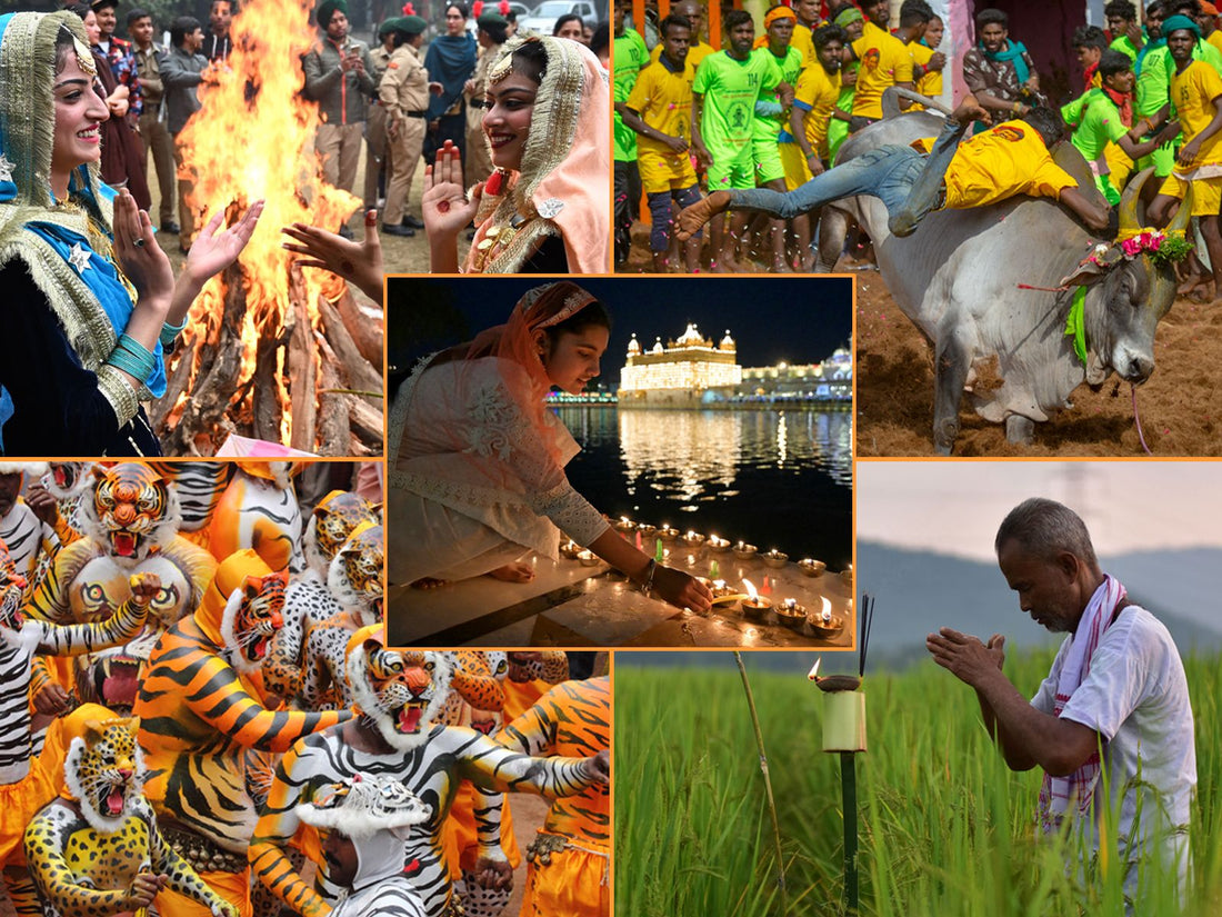 Indian village harvest festival celebration