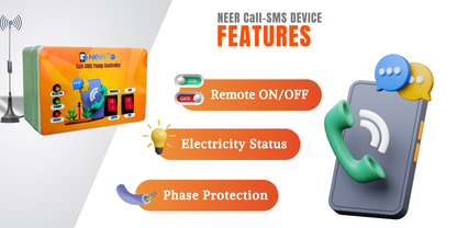 Neer Lite 2G Call-SMS Pump Controller, For 1 and 3 Phase Pumps, Control from anywhere using Call and SMS