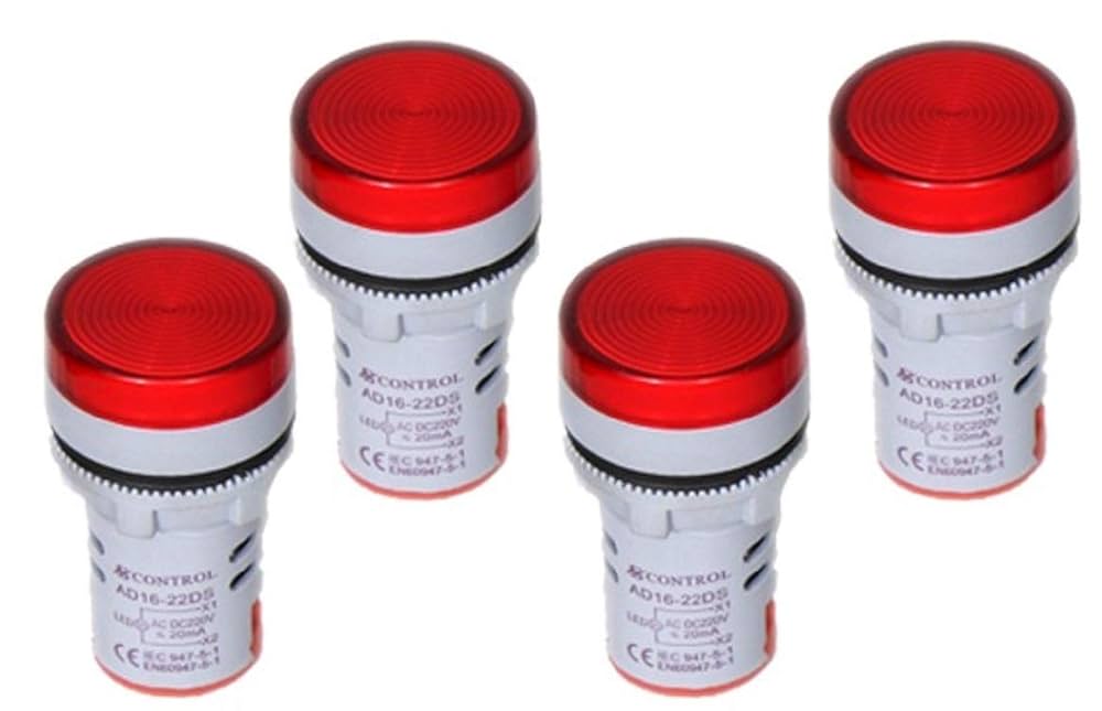 LED Indicators 220V RYB Led Panel Indicator Light (RED)