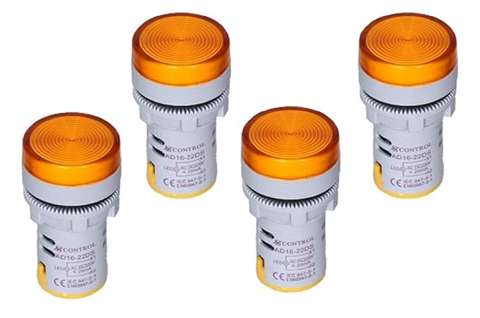 LED Indicators 220V RYB Led Panel Indicator Light (YELLOW)