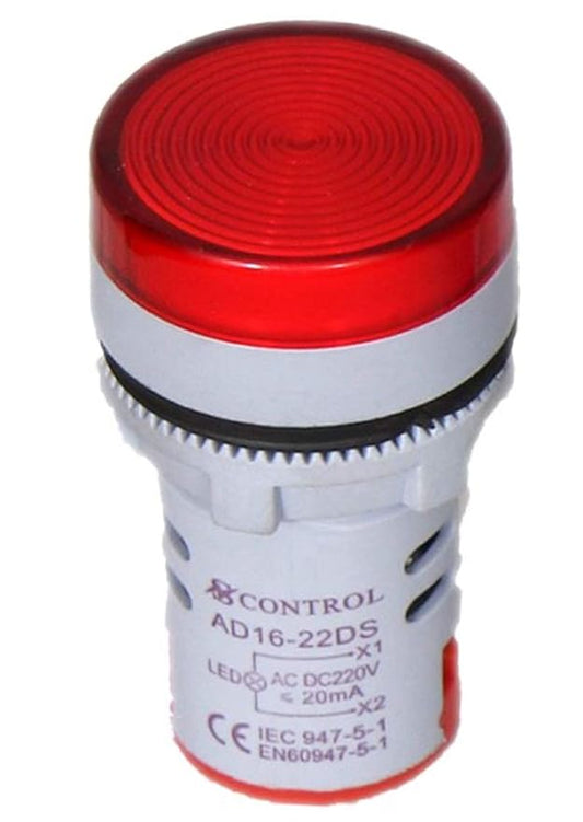 LED Indicators 220V RYB Led Panel Indicator Light (RED)