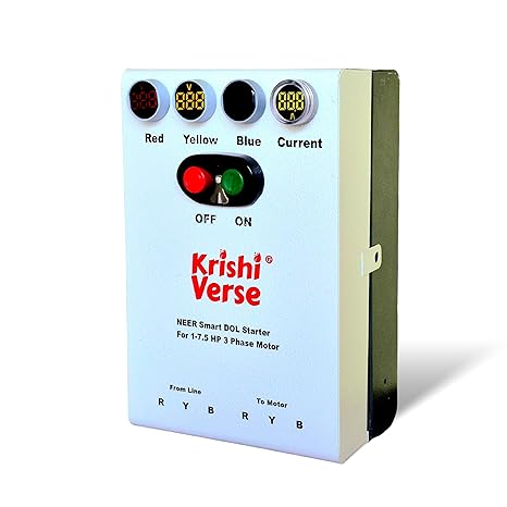 NEER 3-Phase DOL Smart Starter Plus (1–7.5 HP) | Metal Body