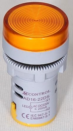 LED Indicators 220V RYB Led Panel Indicator Light (YELLOW)