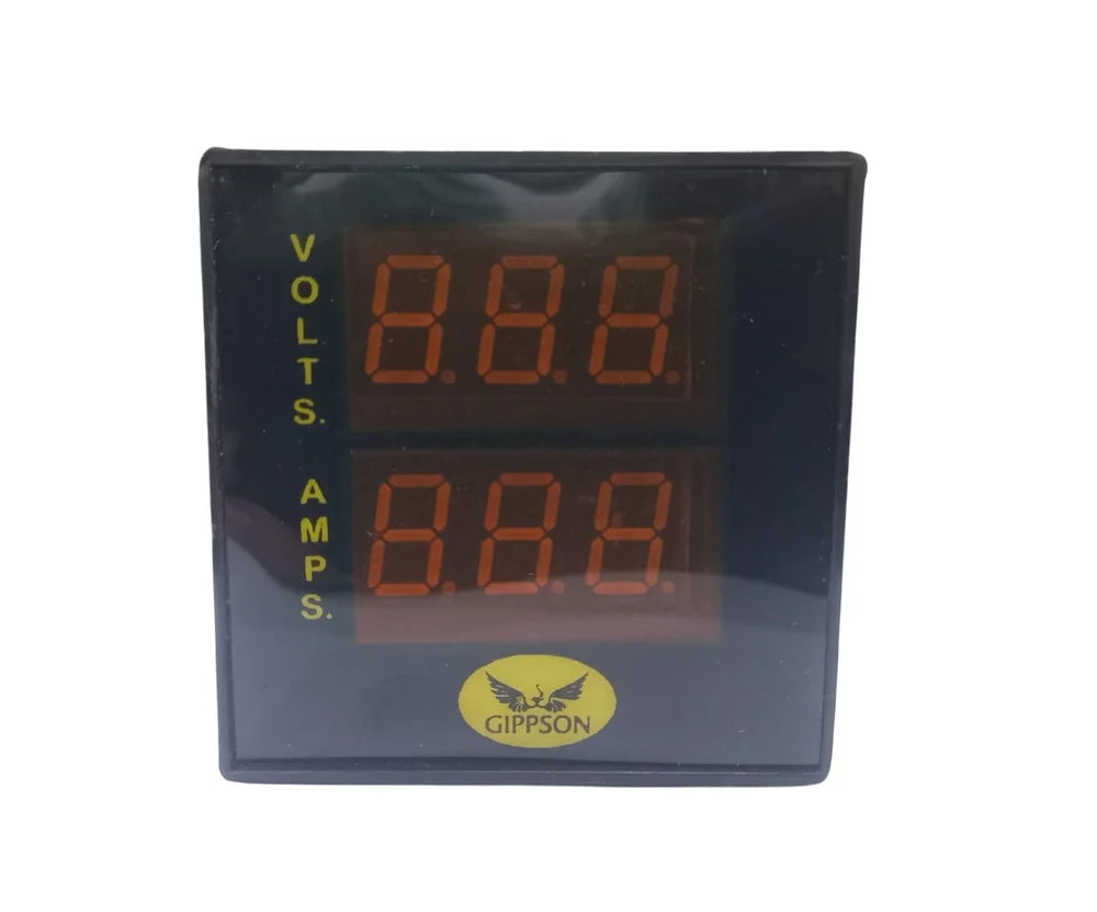 गिप्सन 72 मिमी डिजिटल एम्पीयर + वोल्ट मीटर 2 इन 1 संयोजन