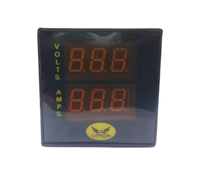गिप्सन 72 मिमी डिजिटल एम्पीयर + वोल्ट मीटर 2 इन 1 संयोजन