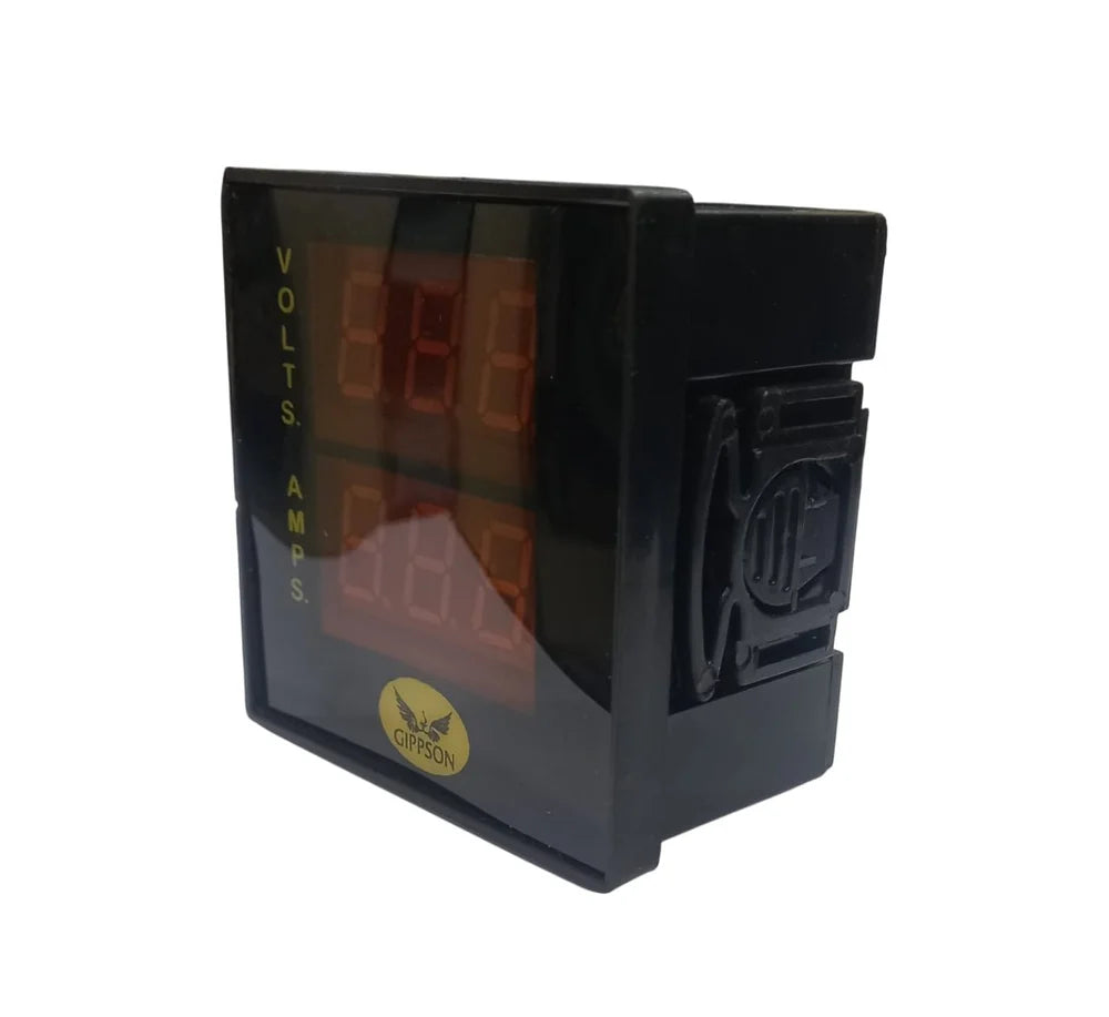 गिप्सन 72 मिमी डिजिटल एम्पीयर + वोल्ट मीटर 2 इन 1 संयोजन