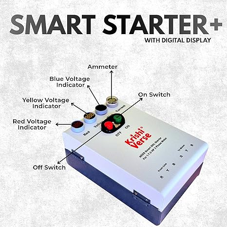 NEER 3-Phase DOL Smart Starter Plus (1–7.5 HP) | Metal Body