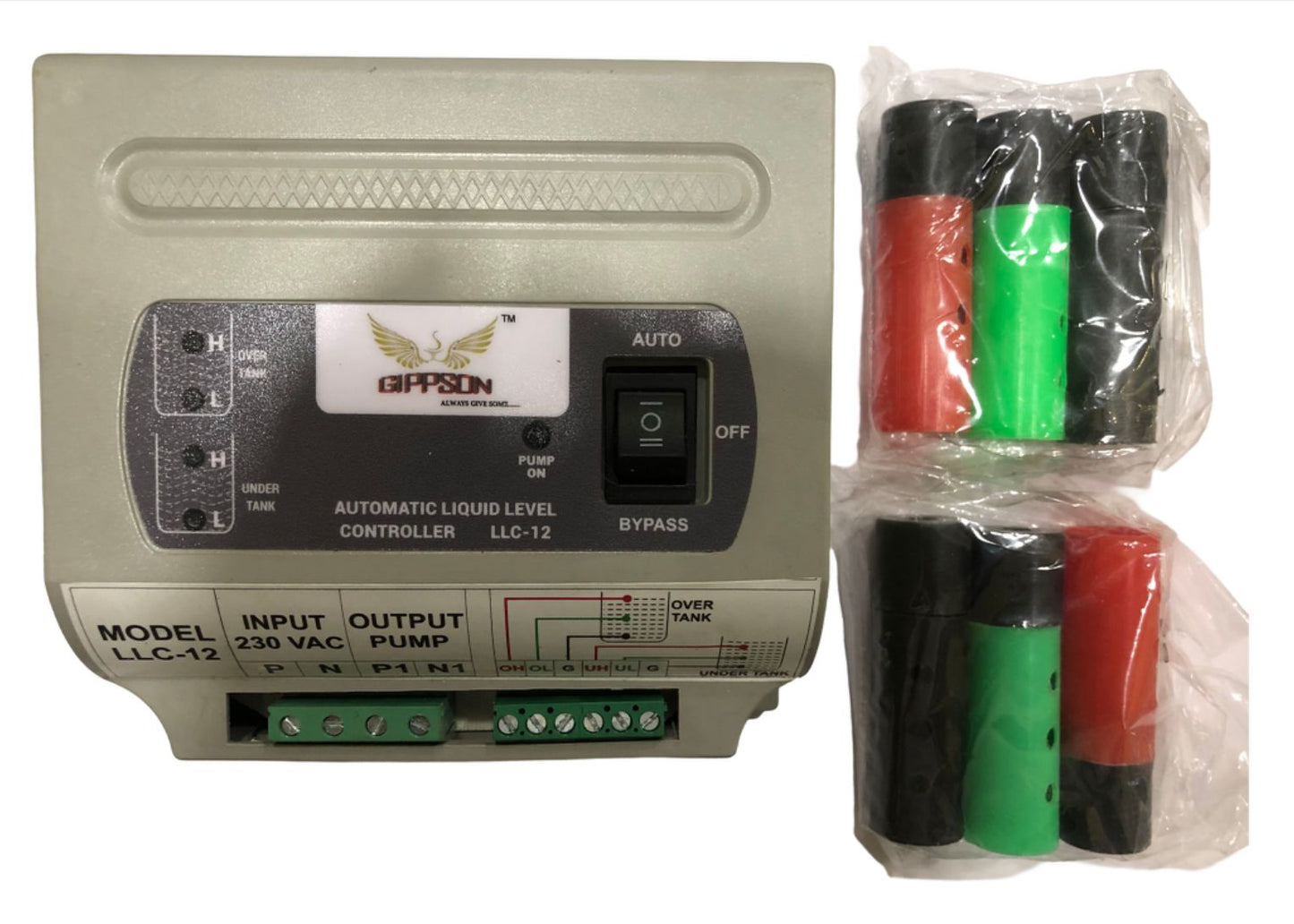 पानी के पंप के लिए स्वचालित जल स्तर नियंत्रक | सिंगल फेज 220V | सिंगल टैंक और डबल टैंक | सेंसर किट शामिल