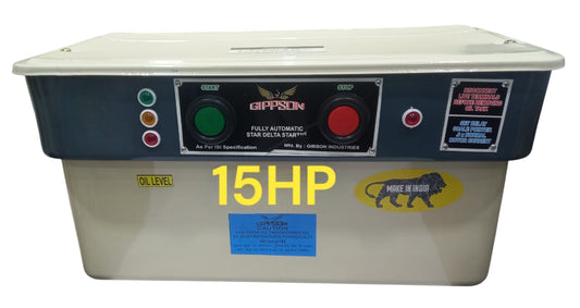 Gippson Fully Automatic 2 Button Oil Immersed Star Delta Starter for 3 Phase Motor | 7.5HP to 40HP | GFA Models