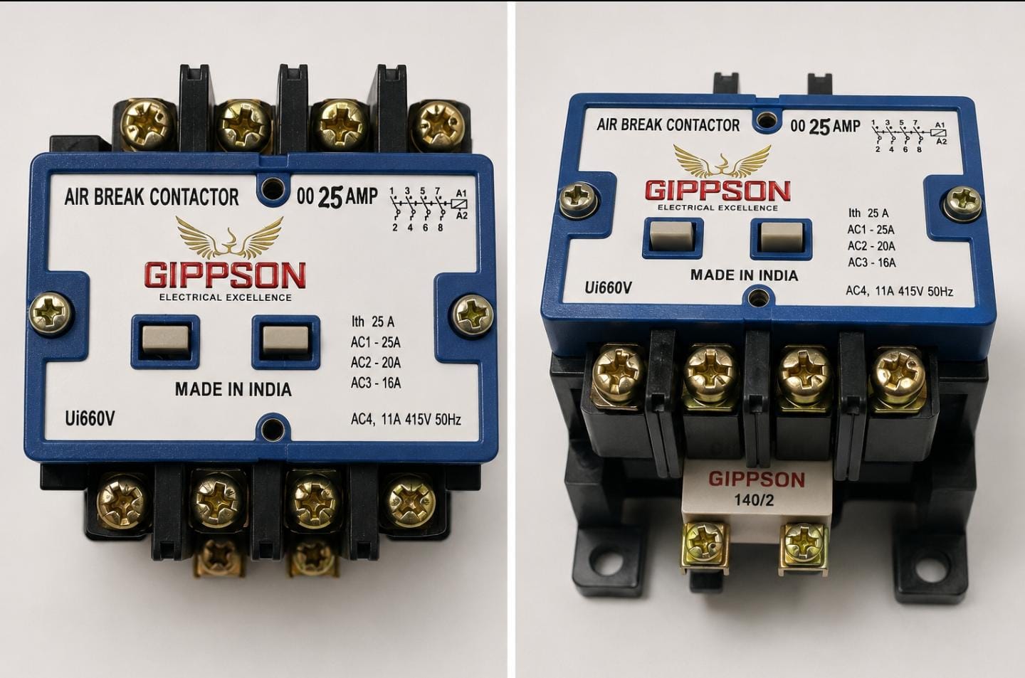 4 Pole Contactor 240V rated coil (GCH)