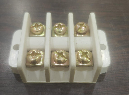 Gippson DMC Screw Terminal Block Connector | 3 Way, 5 Way & 6 Way (3+3 Joint) Electrical Wire Connector Strip | Heavy Duty Cable Connector