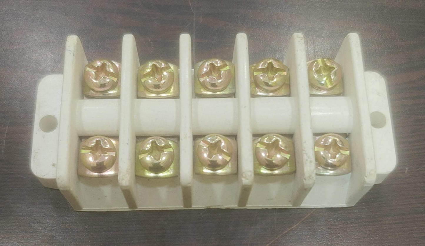 Gippson DMC Screw Terminal Block Connector | 3 Way, 5 Way & 6 Way (3+3 Joint) Electrical Wire Connector Strip | Heavy Duty Cable Connector