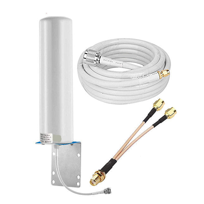 Omni Direction Antenna 12 dBi உடன் LMR 300 கேபிள் 10 மீட்டர் &amp; ஸ்ப்ளிட்டர் கேபிள், NEER Lite மற்றும் NEER 4G உடன் இணக்கமானது