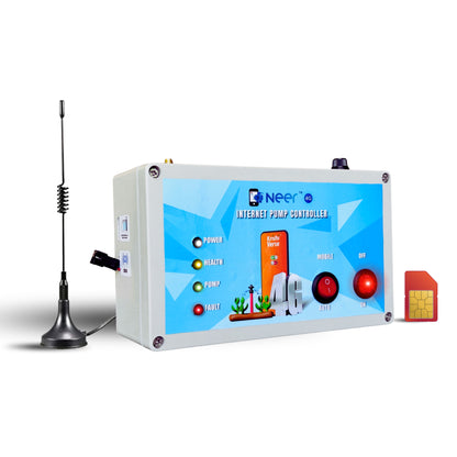 NEER 4G AI Mobile-Internet Pump Irrigation System | 30+ Features | 1 Month free recharge & SIM | 1 year warranty | Best for Drip and Sprinkler Irrigation