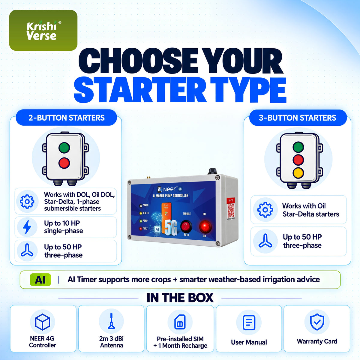 NEER+ AI supported devices and starters