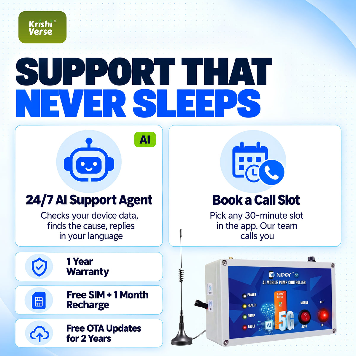 NEER+ AI support call and installation service